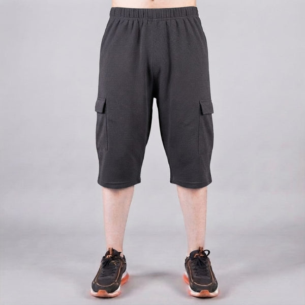 Deep Charcoal 3 Quarter Shorts