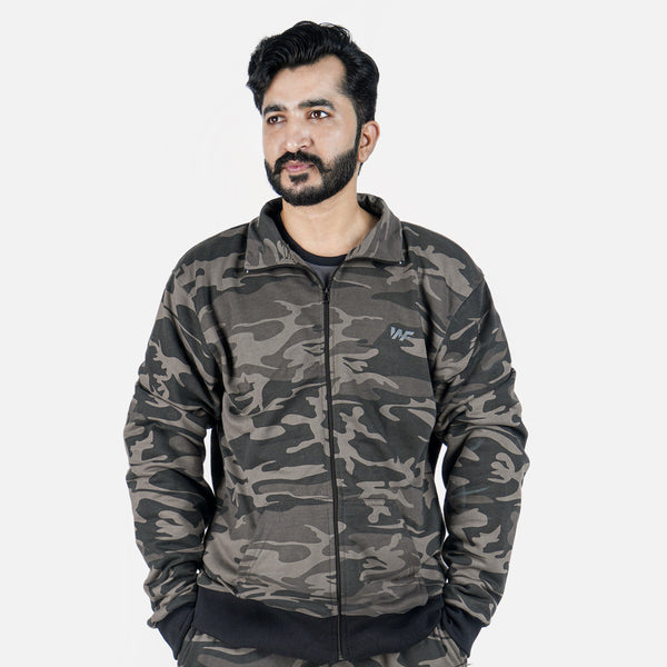 Unisex Camo Full Zipper