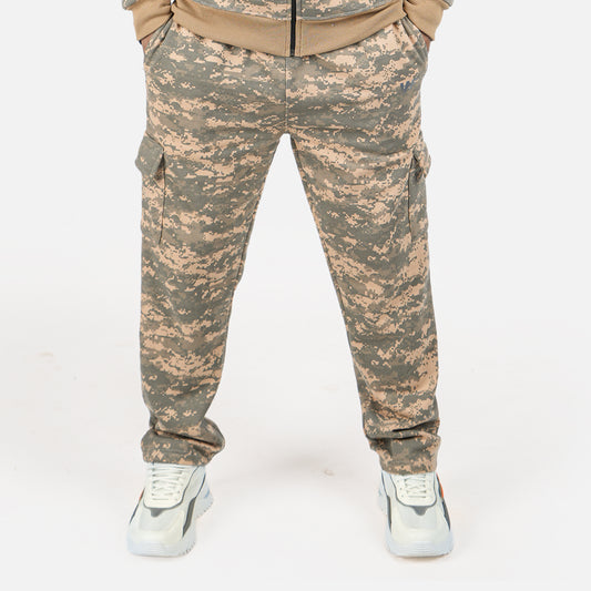 Camo Fleece Cargo Trousers