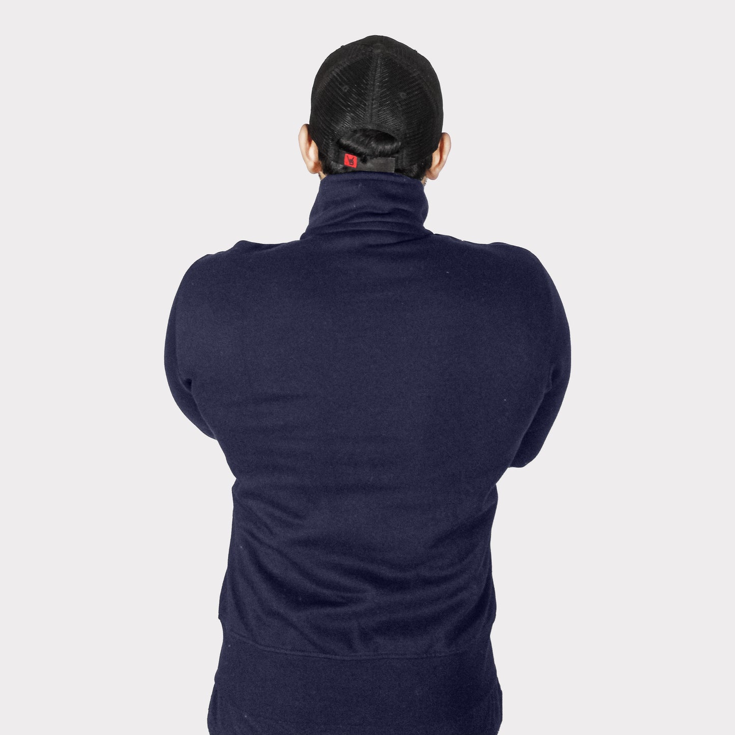 Unisex Navy Blue Full Zipper