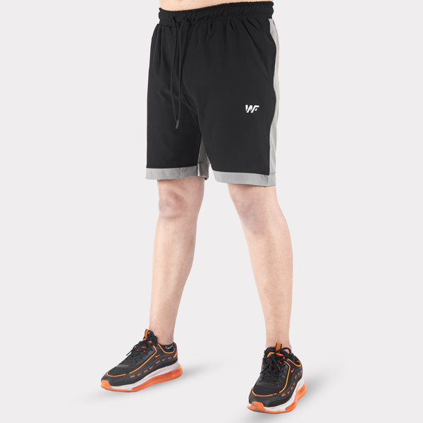 Black/Smoky Gray Micro Interlock Training Shorts