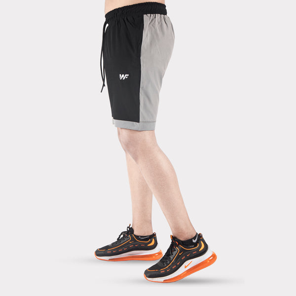 Black/Smoky Gray Micro Interlock Training Shorts