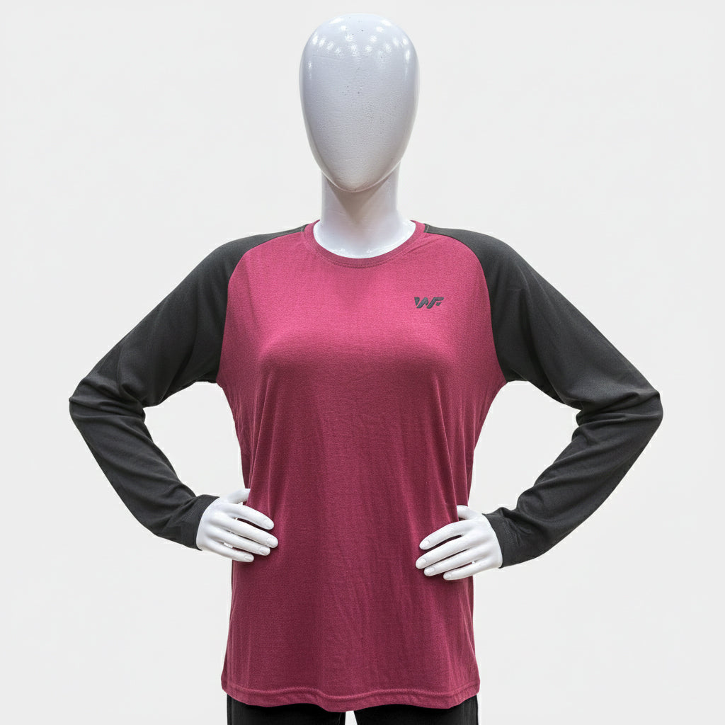 Maroon & Black Raglan – Wear To Fit