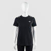 Black Cotton T-Shirt with Shoulder Reflectors