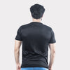 Black Quick Dry T-Shirt with Arm Reflectors