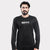 Wear To Fit Black Quick Dry Full Sleeves T-Shirt