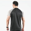 Black Tshirt with Silver Panel