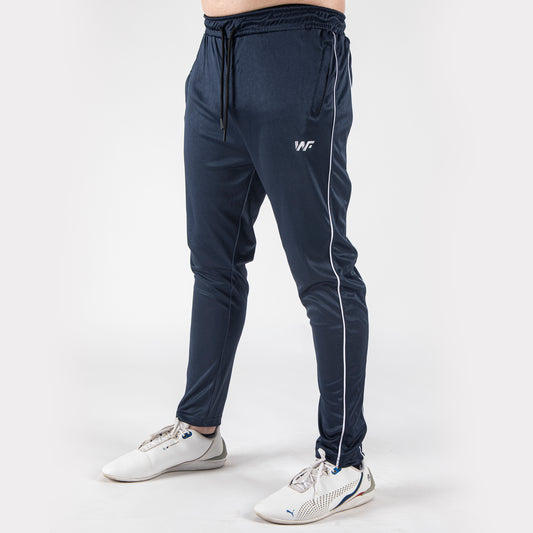 Navy Blue Hawk Series Bottoms With Double Piping