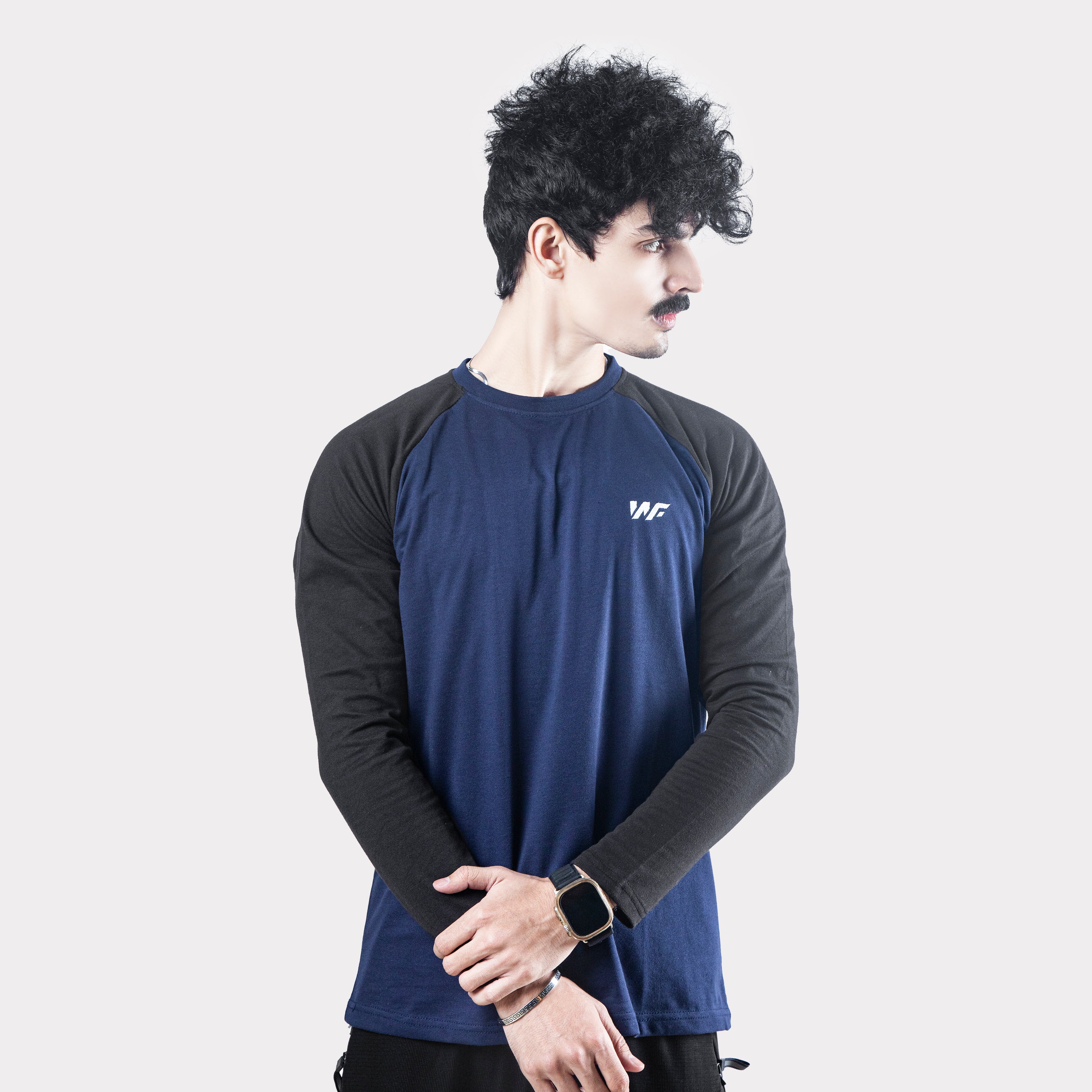 Dark Blue Raglan Navy Blue & Black Raglan – Wear To Fit