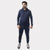Navy Blue Tracksuit With Three White Stripes