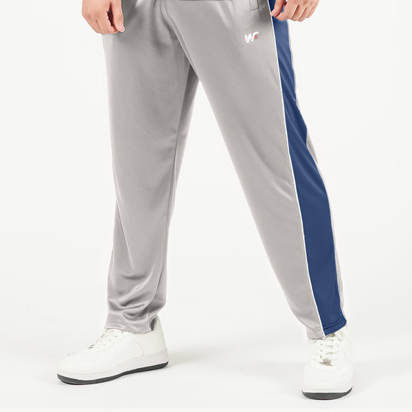 Silver with Blue Panel Bottoms