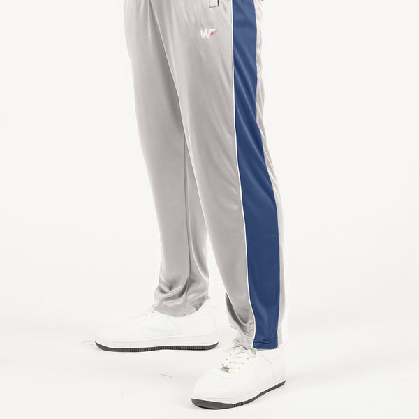 Silver with Blue Panel Bottoms