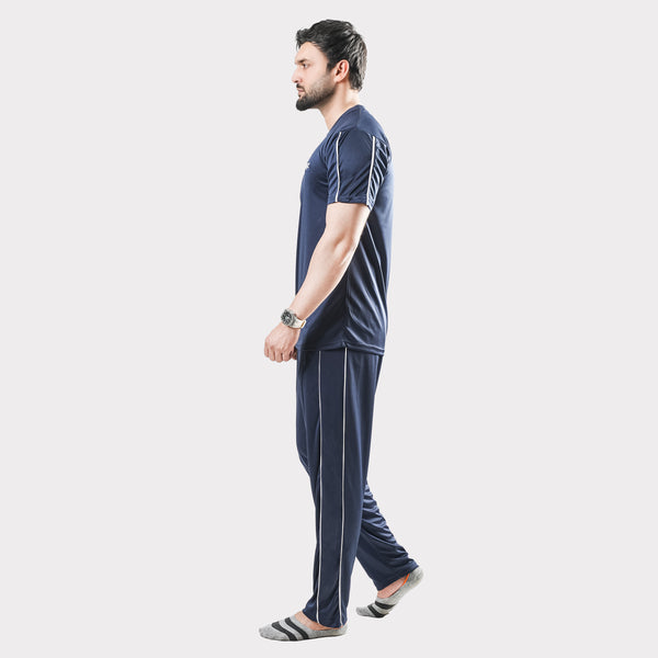 Navy Hawk Series With Double Piping Tracksuit
