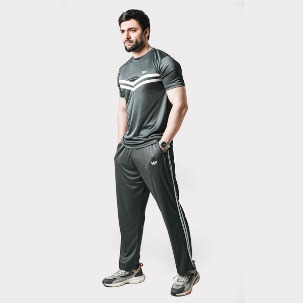 Front Stripes Smoky Gray Tracksuit