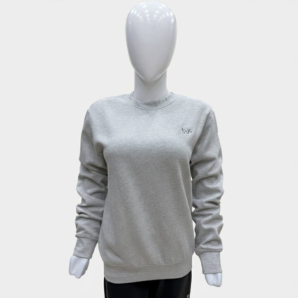Unisex Light Grey Fleece Sweatshirt