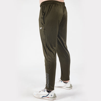 Olive Quick Dry Bottoms with Striped Reflectors