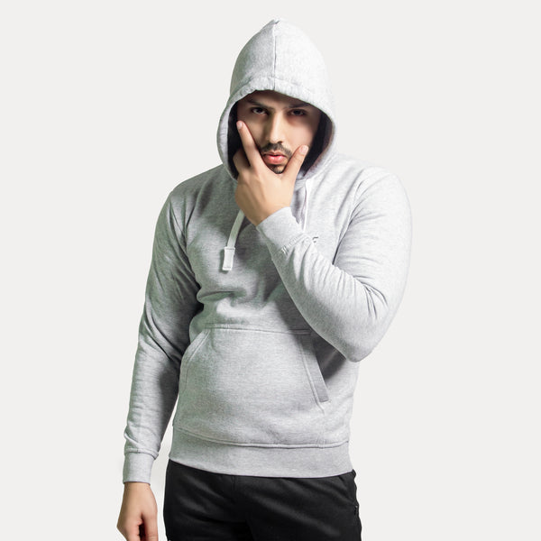 Unisex Round Neck Grey Hoodie