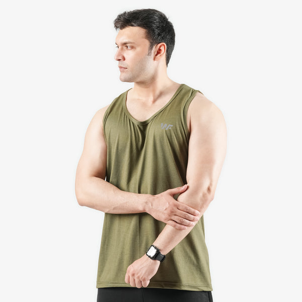 Plain Olive Green Sando