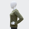 Wear To Fit Olive Green Quick Dry Full Sleeves T-Shirt
