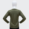 Wear To Fit Olive Green Quick Dry Full Sleeves T-Shirt