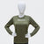 Wear To Fit Olive Green Quick Dry Full Sleeves T-Shirt