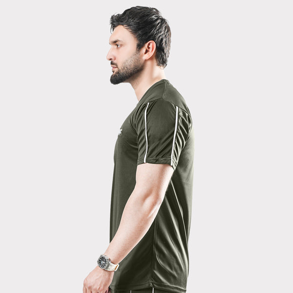 Olive Green Hawk Series With Double Piping