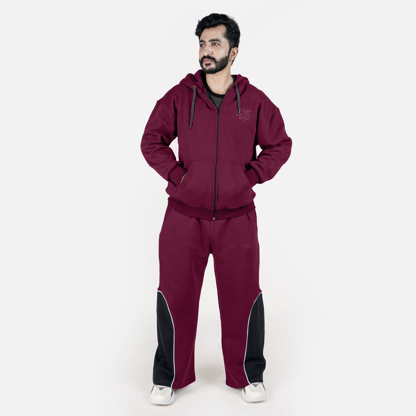 Special Edition Maroon Baggy Tracksuit
