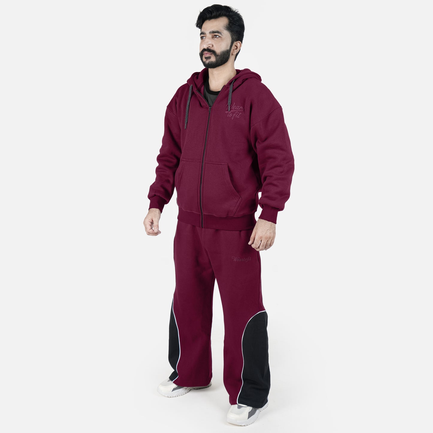 Special Edition Maroon Baggy Tracksuit