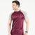Maroon and Silver Raglan Tshirt