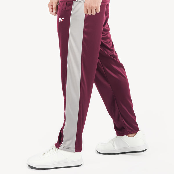 Maroon with Silver Panel Bottoms