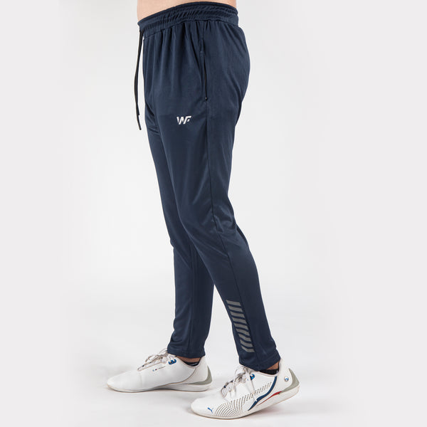 Navy Blue Quick Dry Bottoms with Striped Reflectors