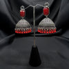 Red Stone traditional Jhumkas