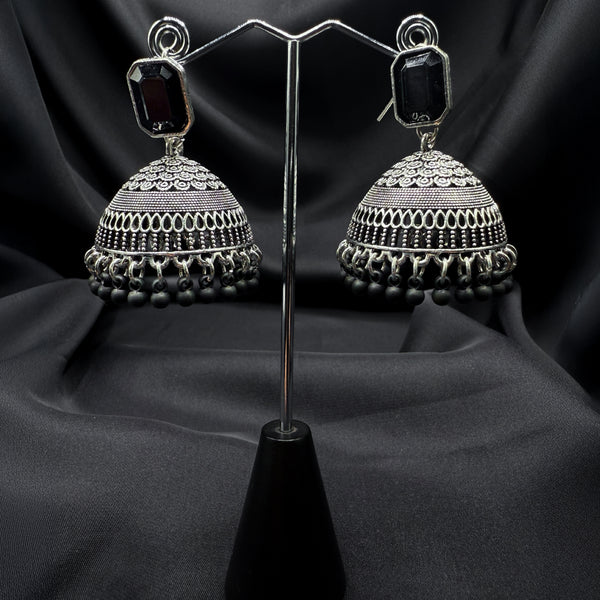 Black Stone traditional Jhumkas