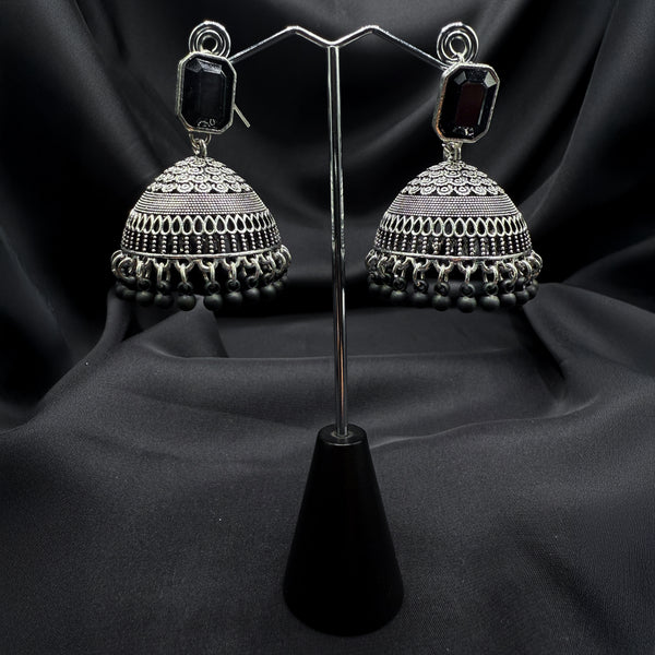 Black Stone traditional Jhumkas