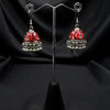 Oxidized Maroon Bell Jhumki