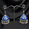 Oxidized Blue Bell Jhumki