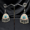 oxidized Coral Sky Bell Jhumki