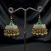 Green Enamal Jhumka
