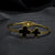 Double Leaf Clover Balck and Gold Bracelet
