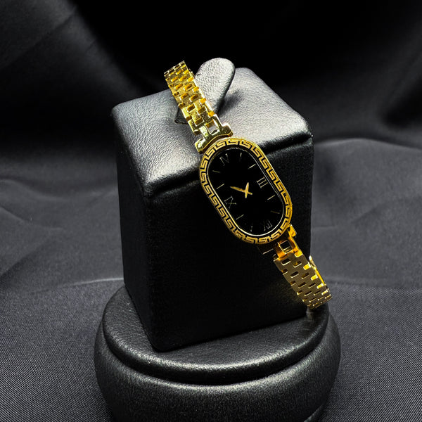 Gold toned watch style bracelet