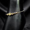 gold-toned Anklet with circular cut beads
