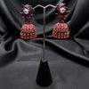 Handcrafted Maroonish Jhumkas