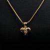 Gold heart pendant necklace