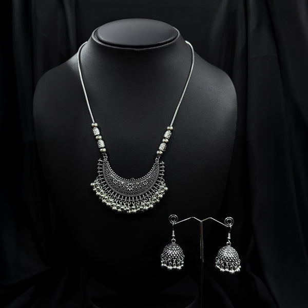 Oxidized Tribal Silver Set