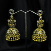 Golden Jhumka Earings With Bell Shaped