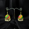MultiColor Jhumka Earings With Pearl Tessels