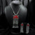 Torkoman Jerman Silver Necklace With Red Accents
