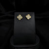 Silver Clover Stud Earings