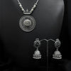 Oxidixed Silver Necklece and Jhumka Earings Set