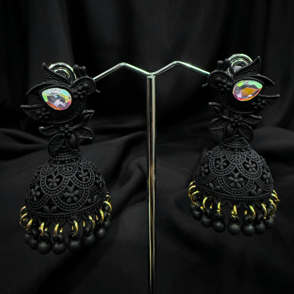Handcrafted Black Jhumkas